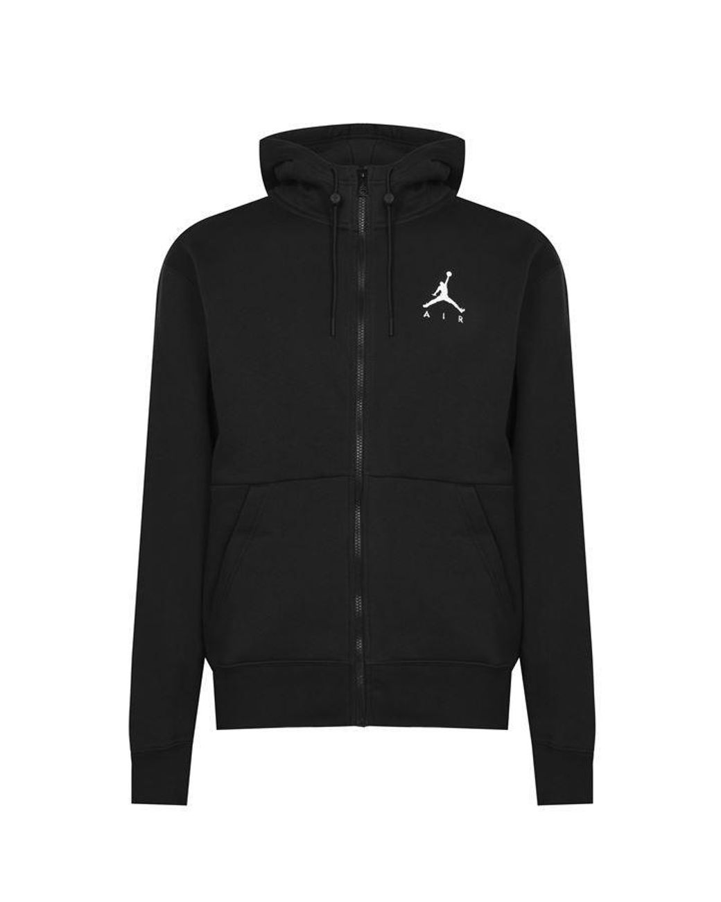 Nike Jumpman Air Fleece Full zip Hoodie in Black for Men Lyst UK