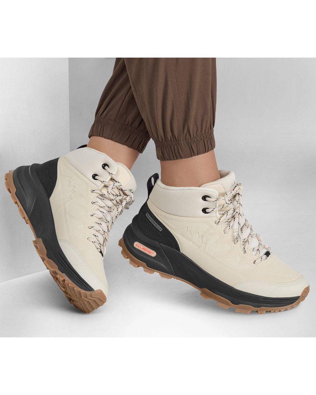 Skechers White Waterproof Seasonal Walking Shoes