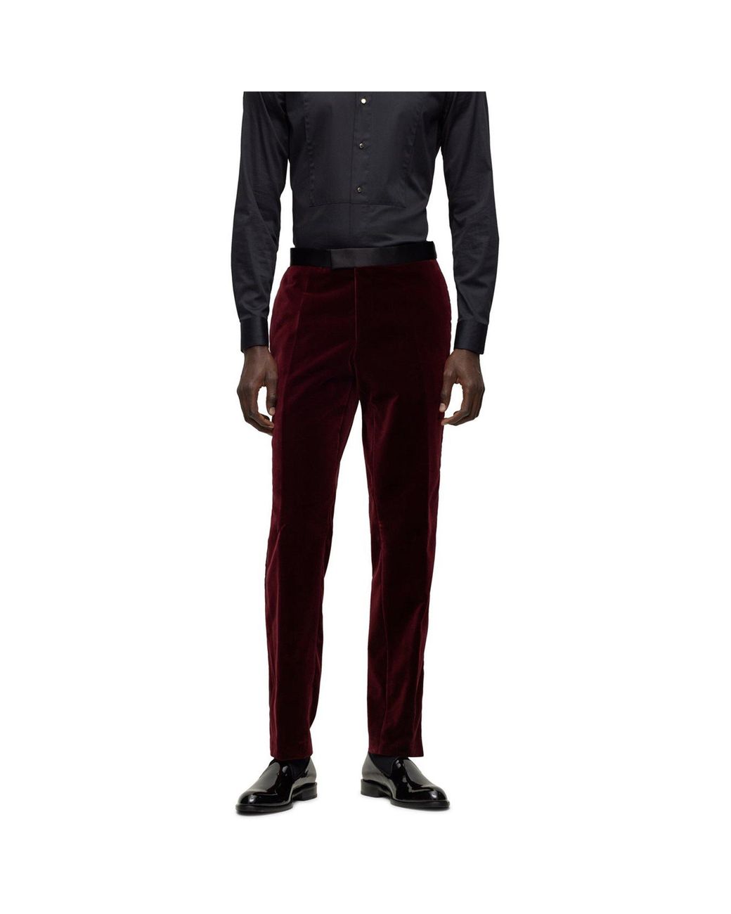 Boss Red Genius Tux Cotton Slim Fit Suit Trousers for men