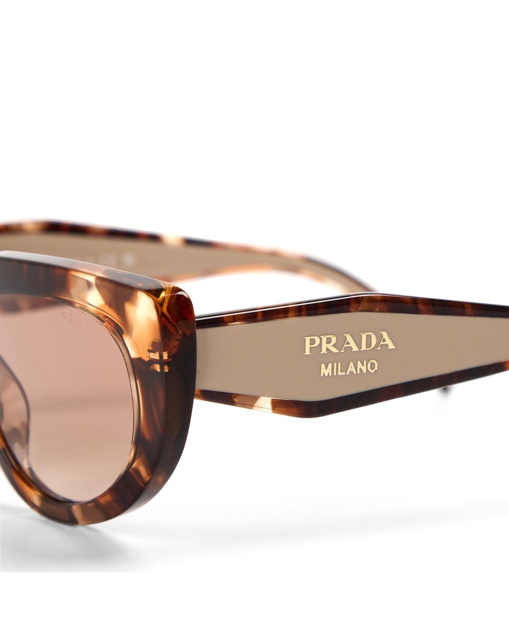 Prada Brown 0Pr D02S Cat Eye Sunglasses