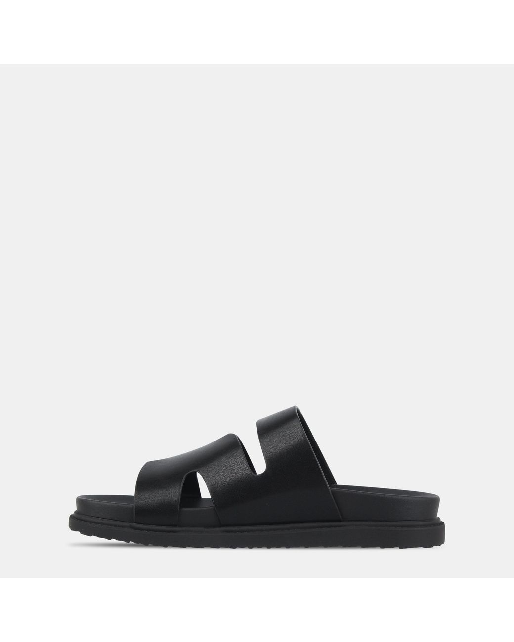 Miso Black Hermes Flat Sandals