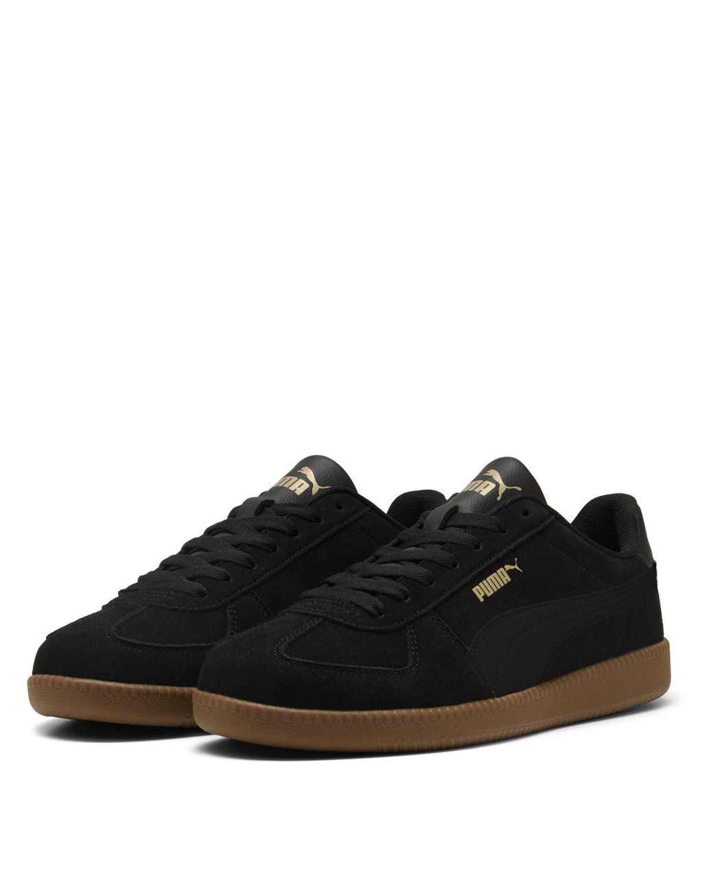 PUMA Black Club Lt Suede Low-Top Trainers for men