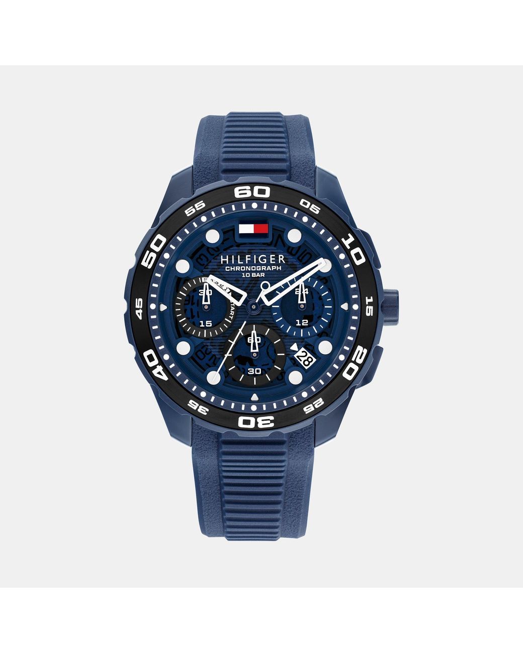 Tommy Hilfiger Blue Silicone Watch for men