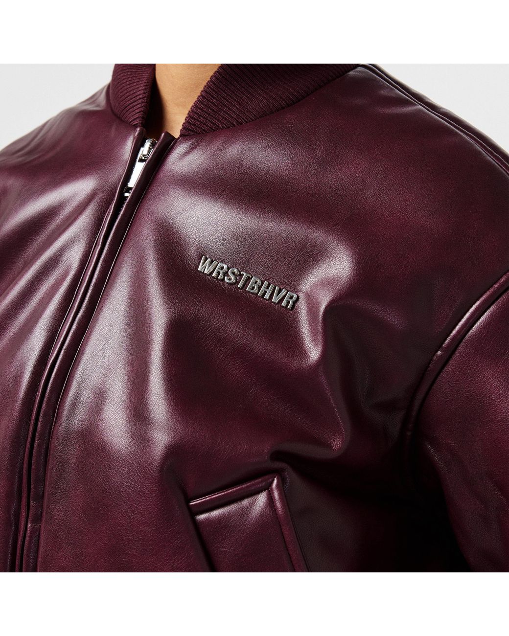 WRSTBHVR Purple Worst B Hega Bomber Jacket