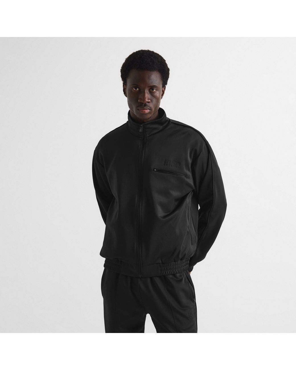 MM6 by Maison Margiela Black Numbers Tracksuit Top for men