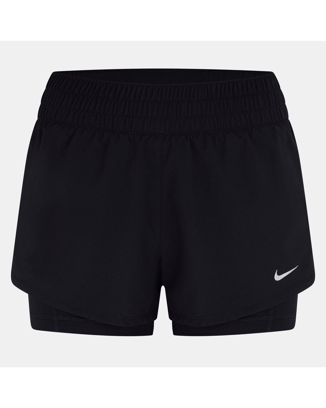 Nike Blue One Dri-Fit Mid-Rise 3 2-In-1 Shorts