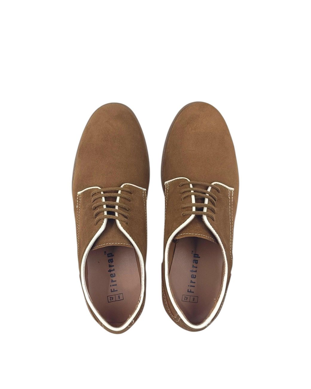 Firetrap Brown Arthur Derby Shoes for men