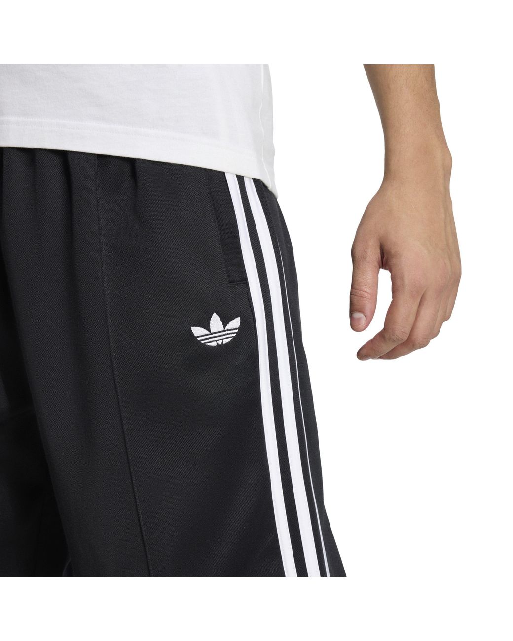 Adidas Originals Black Open Hem Woven Joggers for men
