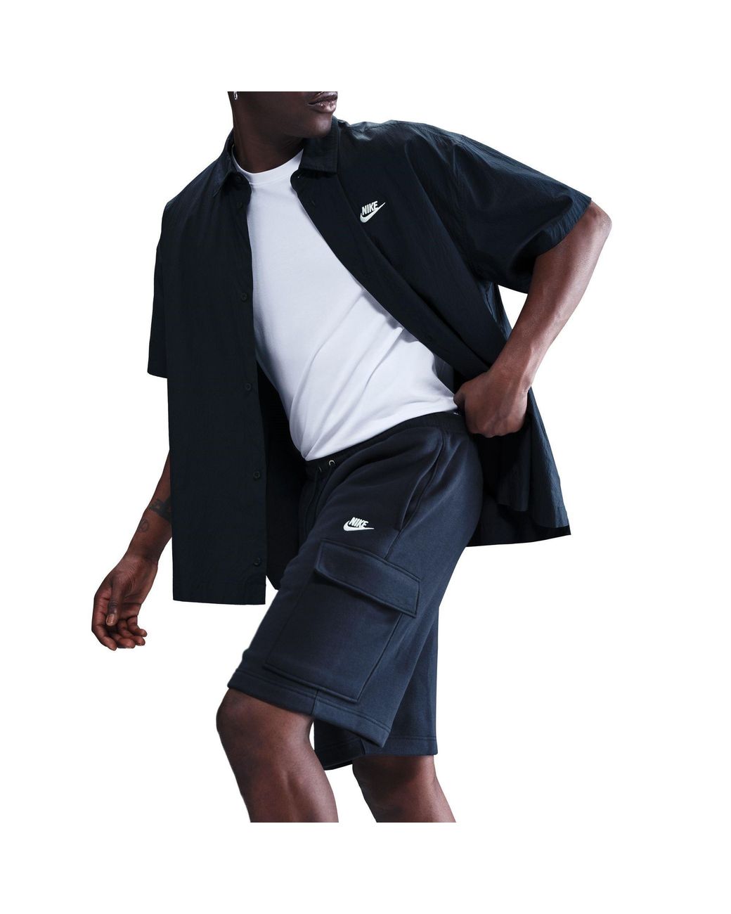 Nike Blue Sportswear Club Cargo Shorts for men