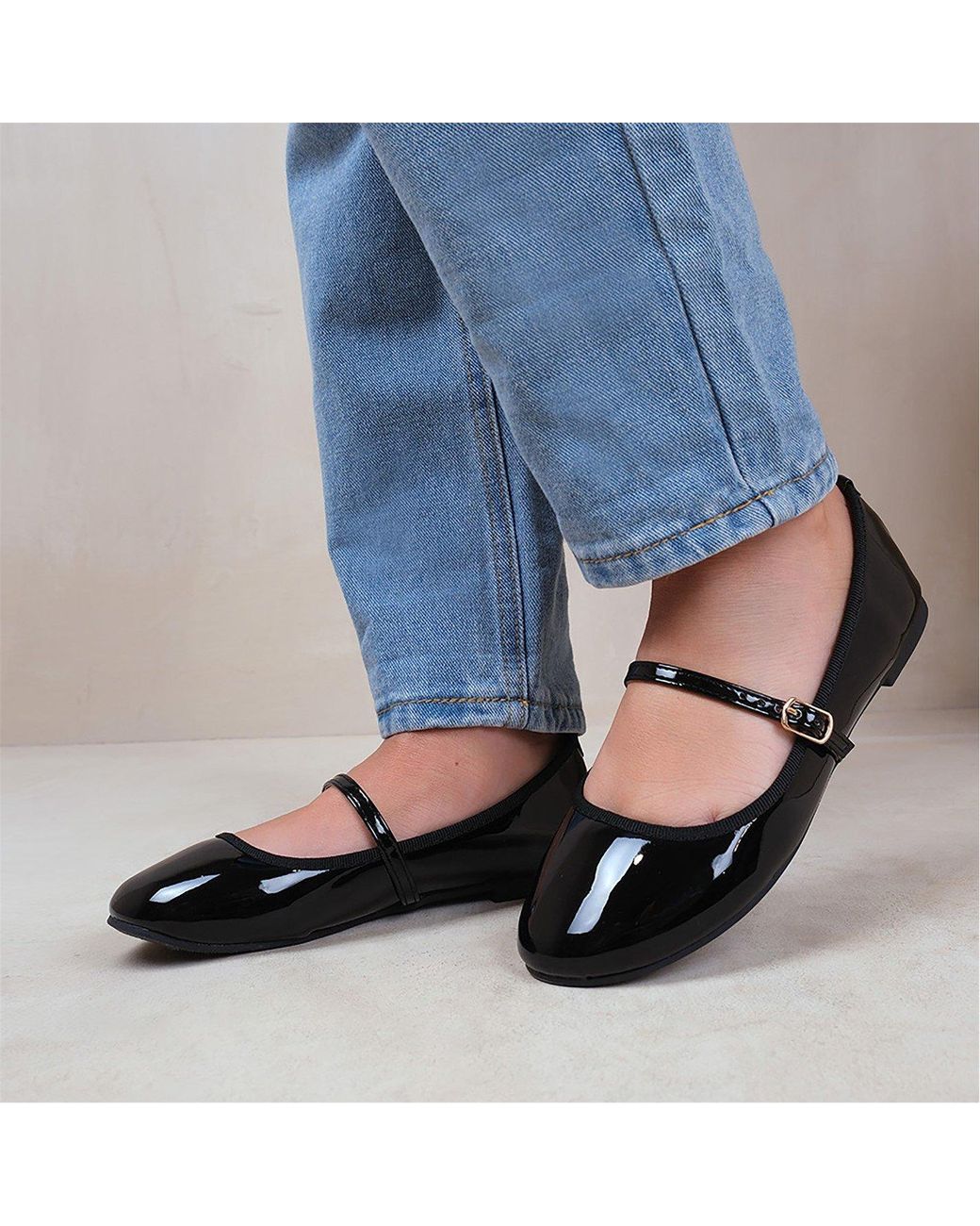 Where's That From Black Josie Ballerina Flats