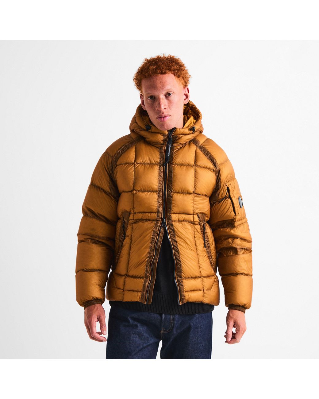 C P Company Yellow Simple Coat for men