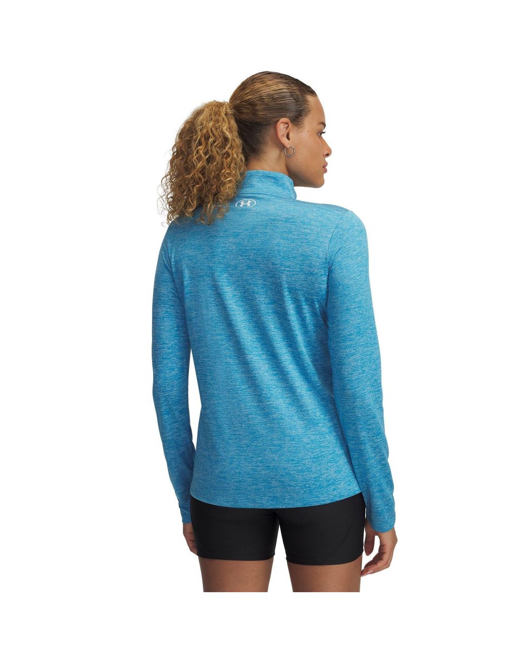 Under Armour S Tech Half Zip Top Ether Blue 16