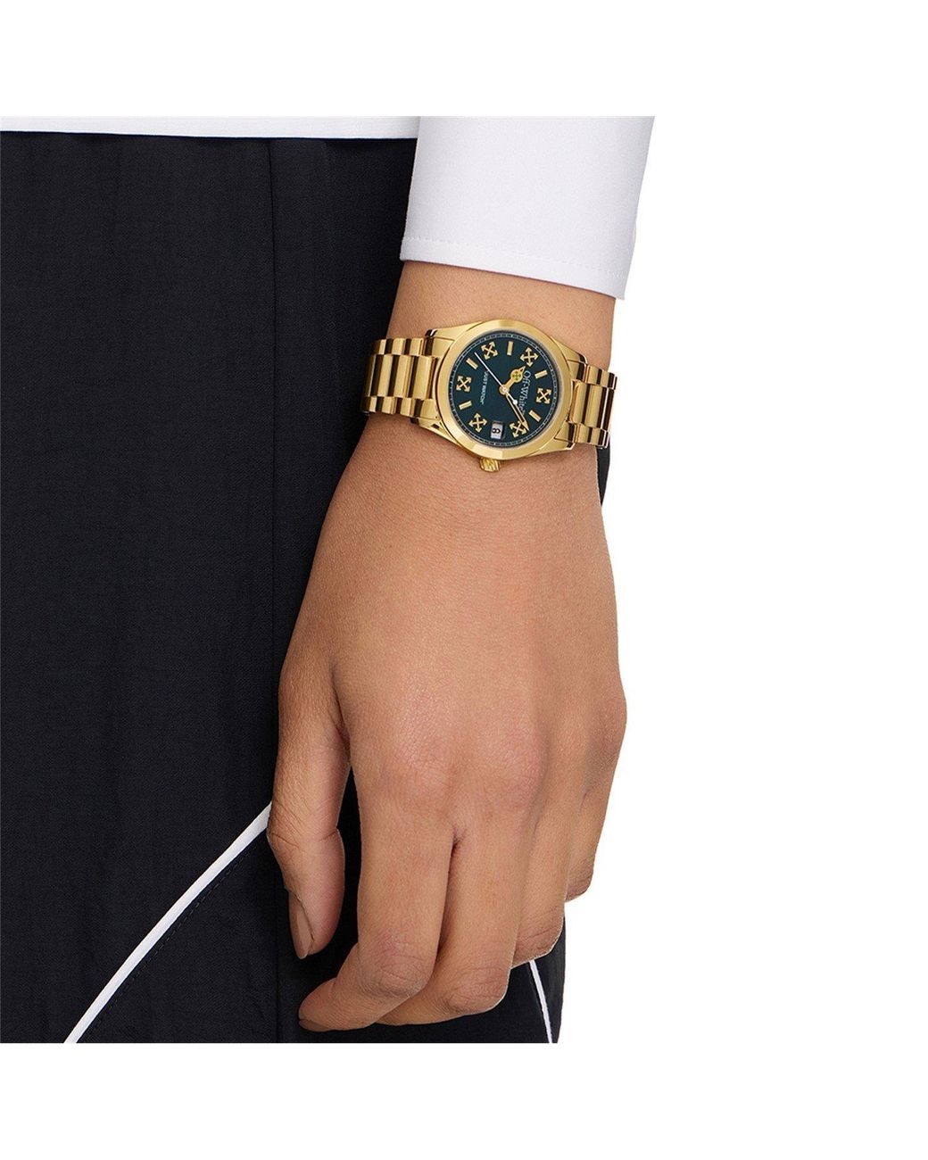 Off-White c/o Virgil Abloh Metallic Crossing Analogue Quartz Watch