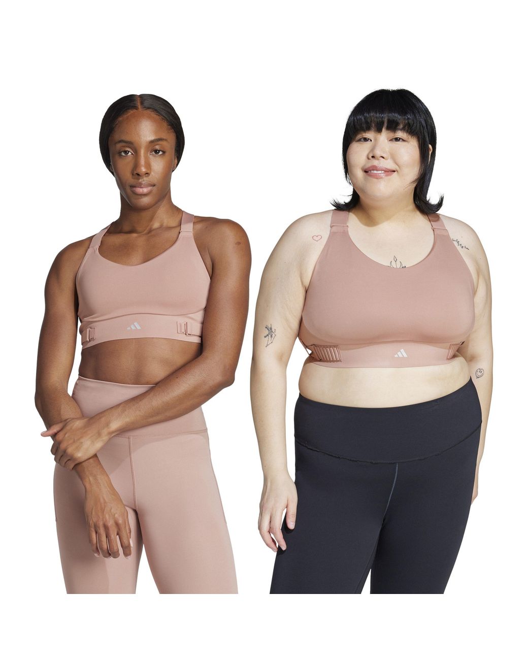 Adidas Pink Fastim High Impact Non Wired Sports Bra