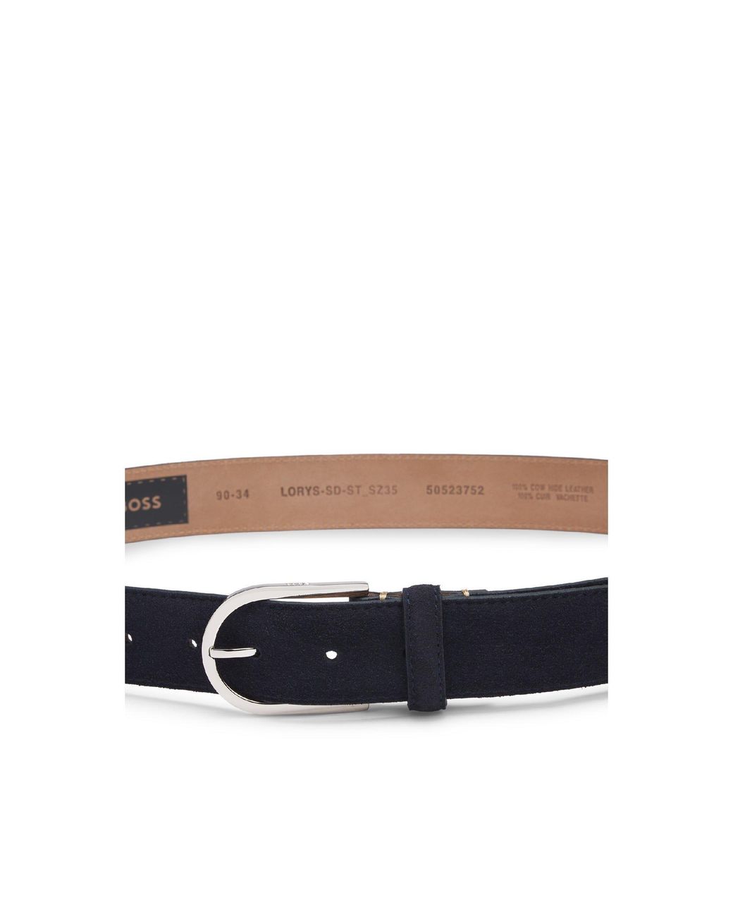 Boss Blue Lorys St Leather Belt for men
