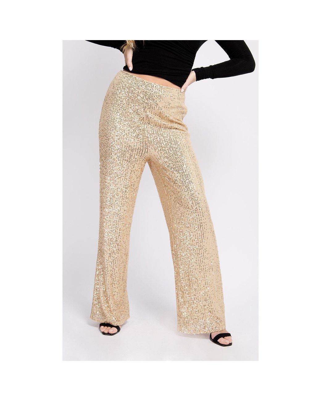 Little Mistress Natural Leather/Pu Leather Trousers