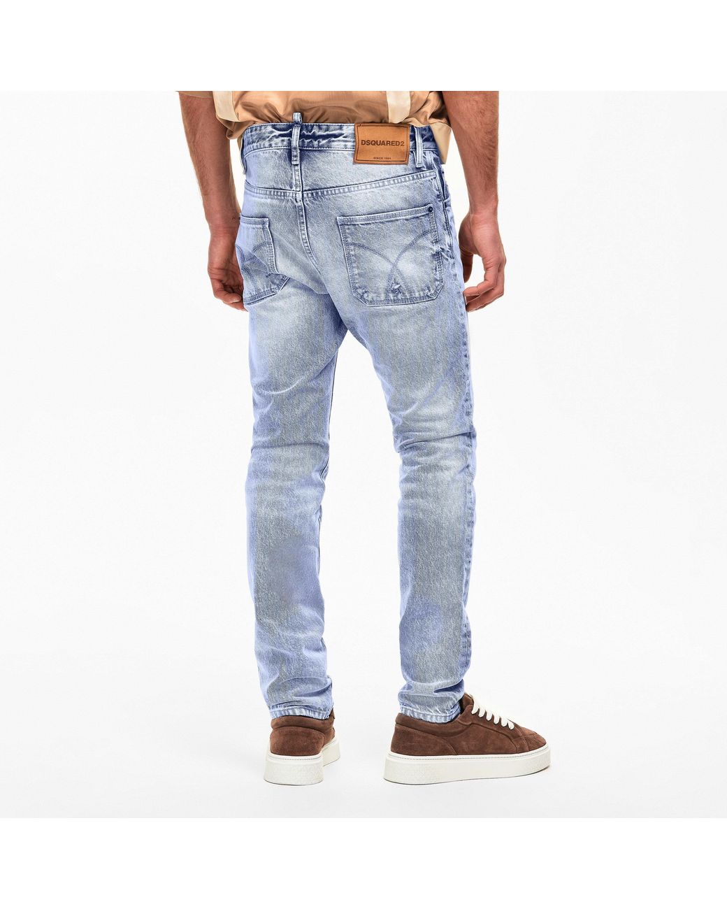 DSquared² Blue Dsq Teddy Slim Fit Jeans for men