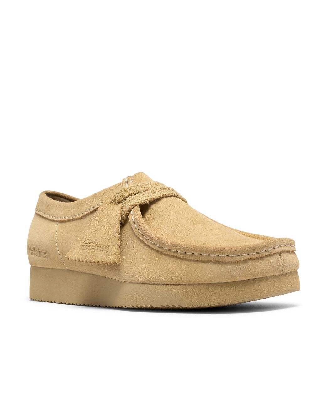Clarks Natural Wallabee Lite Suede Moc-Toe Shoes