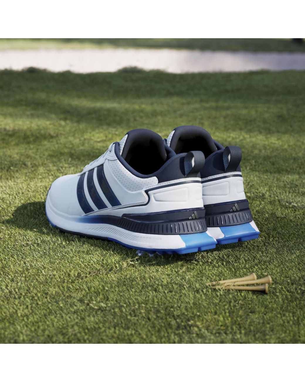 Adidas Blue Spiked Golf Shoes for men
