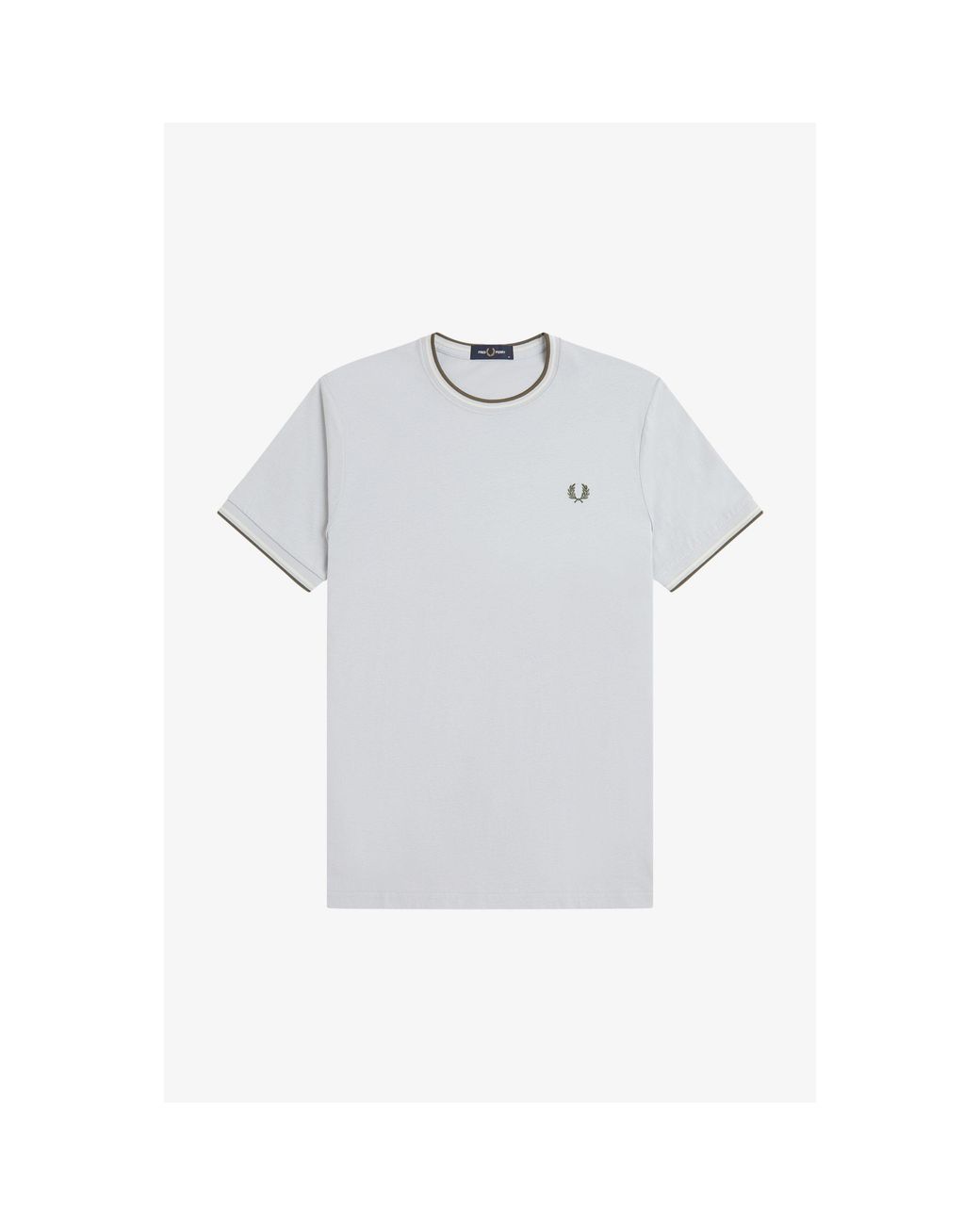 Fred Perry White Twin Tipped T-Shirt for men