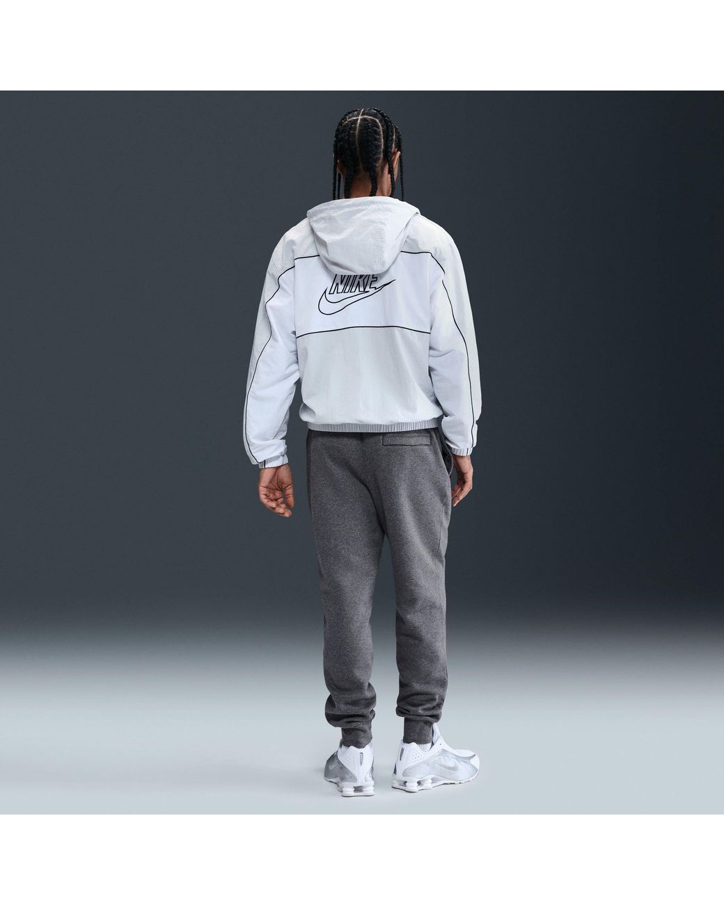 Nike Gray Sportswear Club Fleece Jogging Pants for men