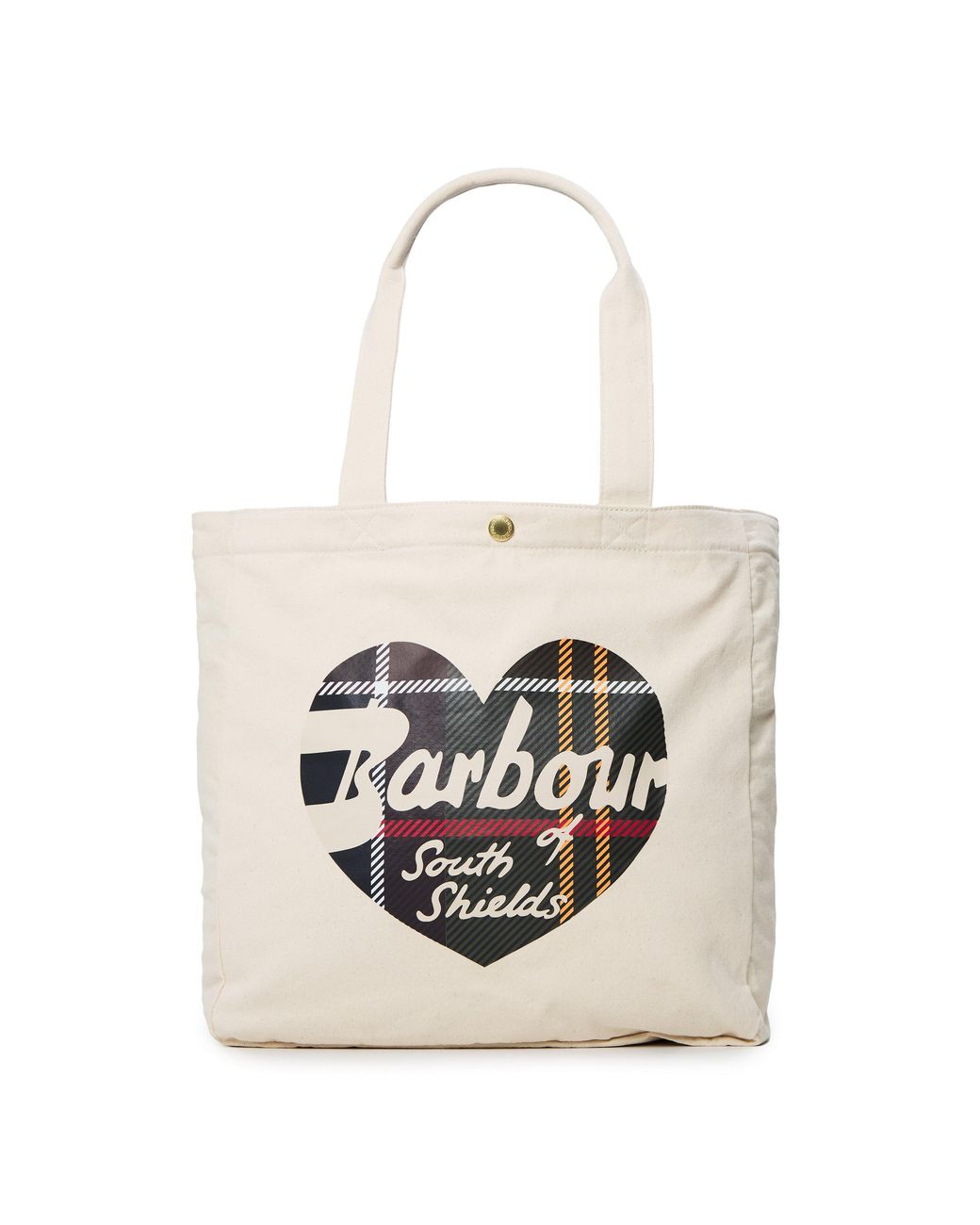 Barbour Metallic Heart Re-Engineered Cotton Tote Bag