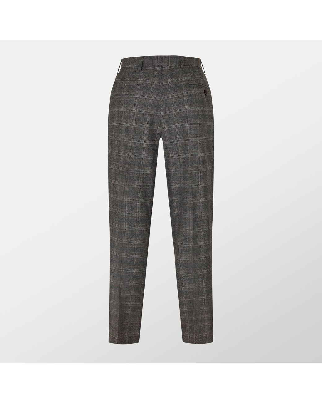 Ted Baker Gray Heritage Check Suit Trousers for men