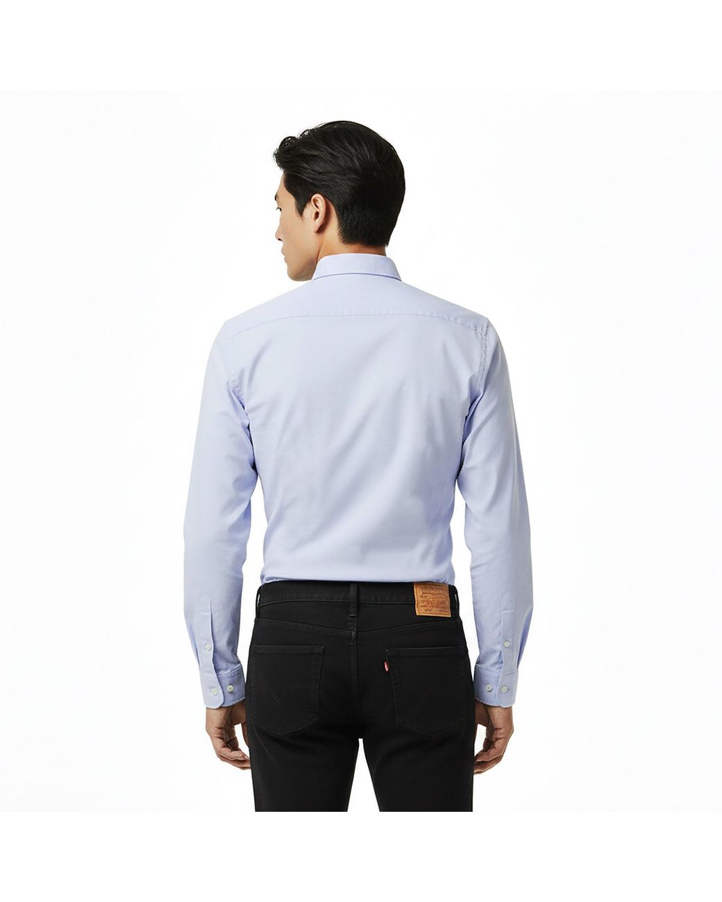Lacoste Blue Long-Sleeve Oxford Shirt for men