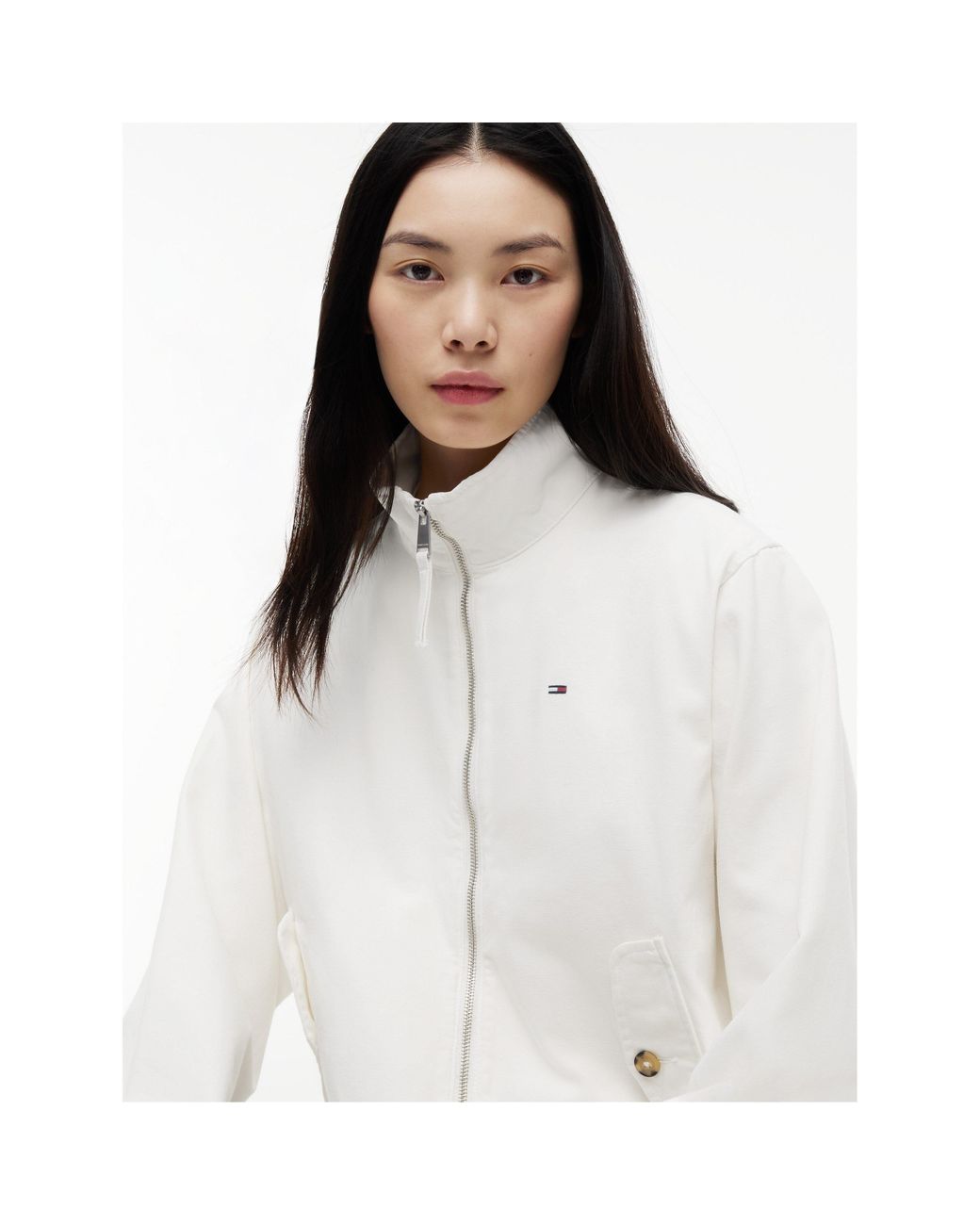 Tommy Hilfiger White Coach Jacket