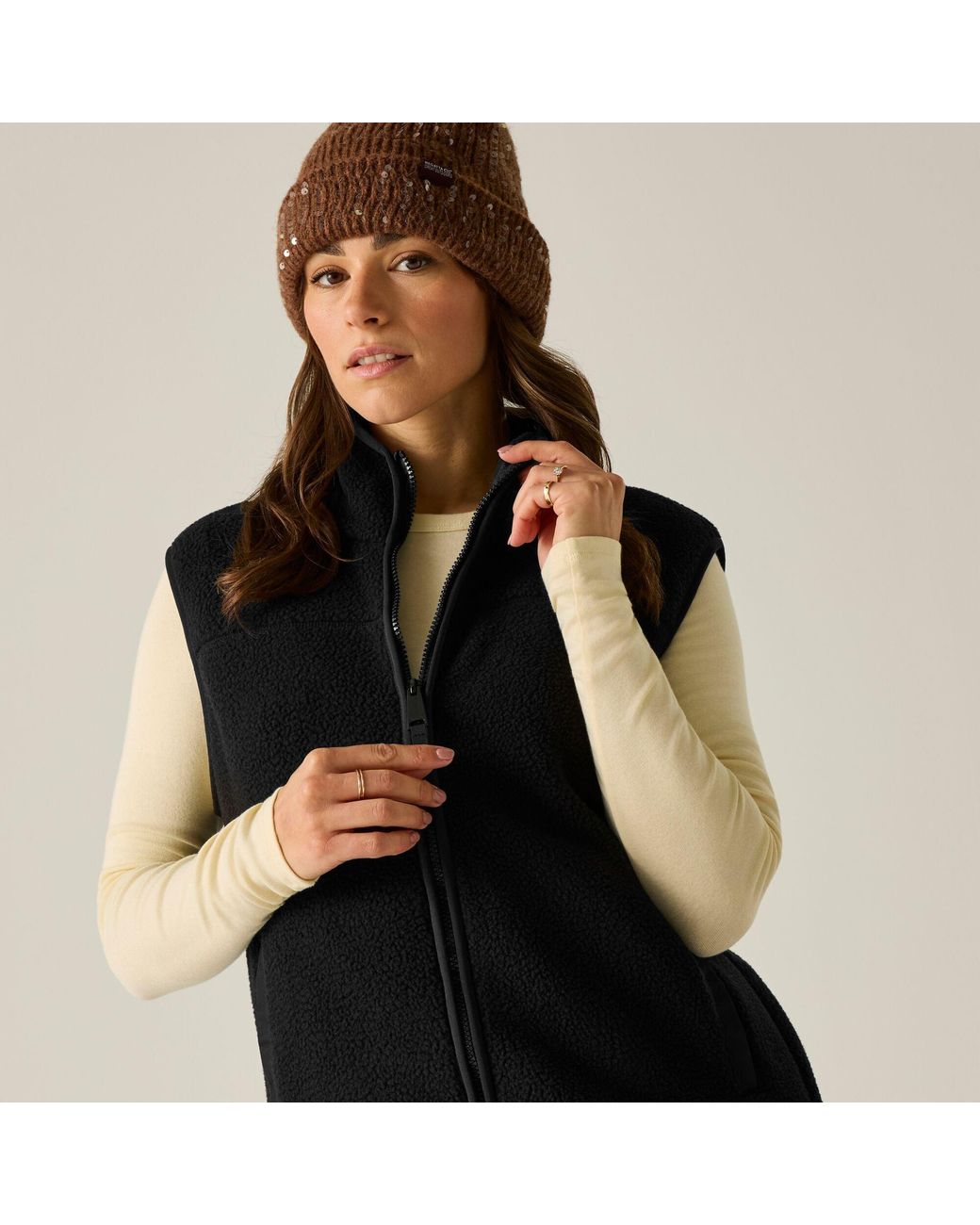Regatta Black Frankie Borg Fleece Bodywarmer