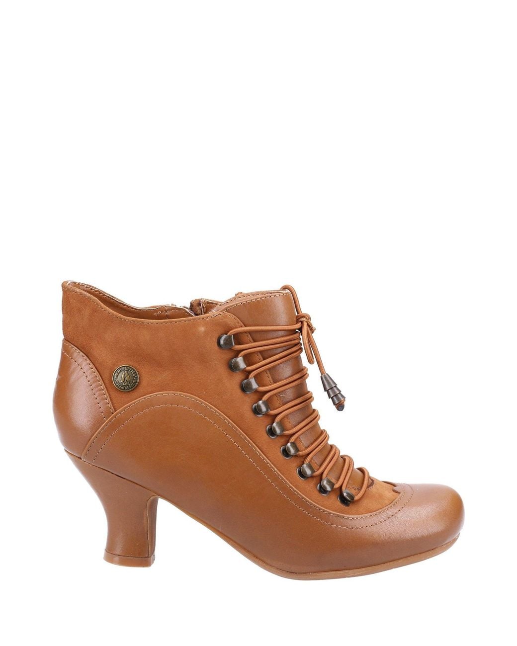 Hush Puppies Brown Vivianna Leather Ankle Boots