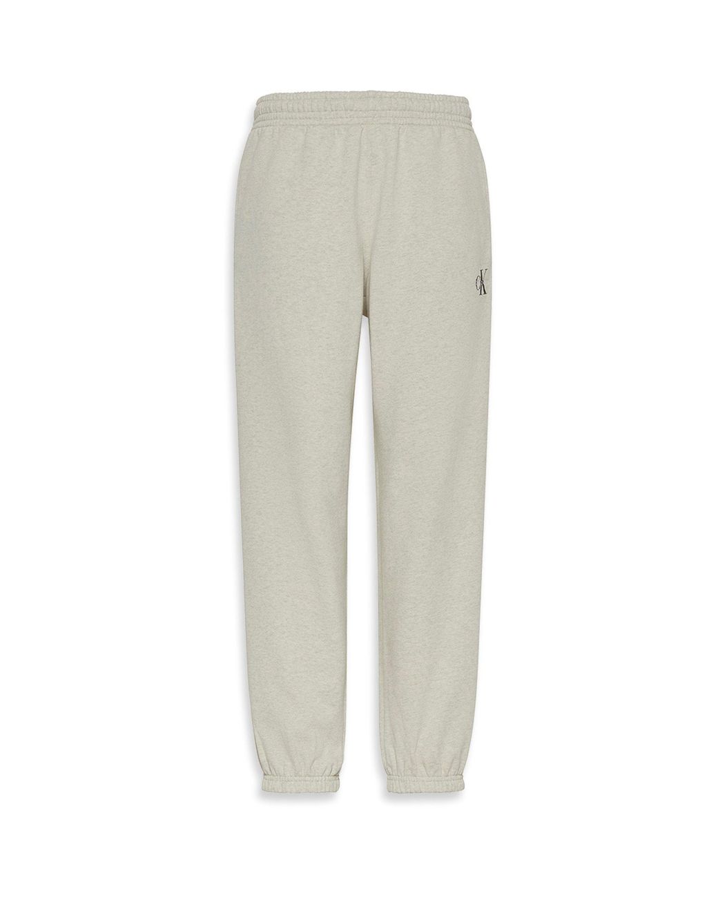 Calvin Klein Gray Ckj Mono Closed Hem Fleece Joggers
