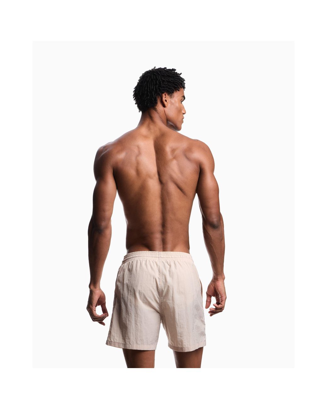 Emporio Armani Natural Boxer Beachwear Swimming Trunks for men