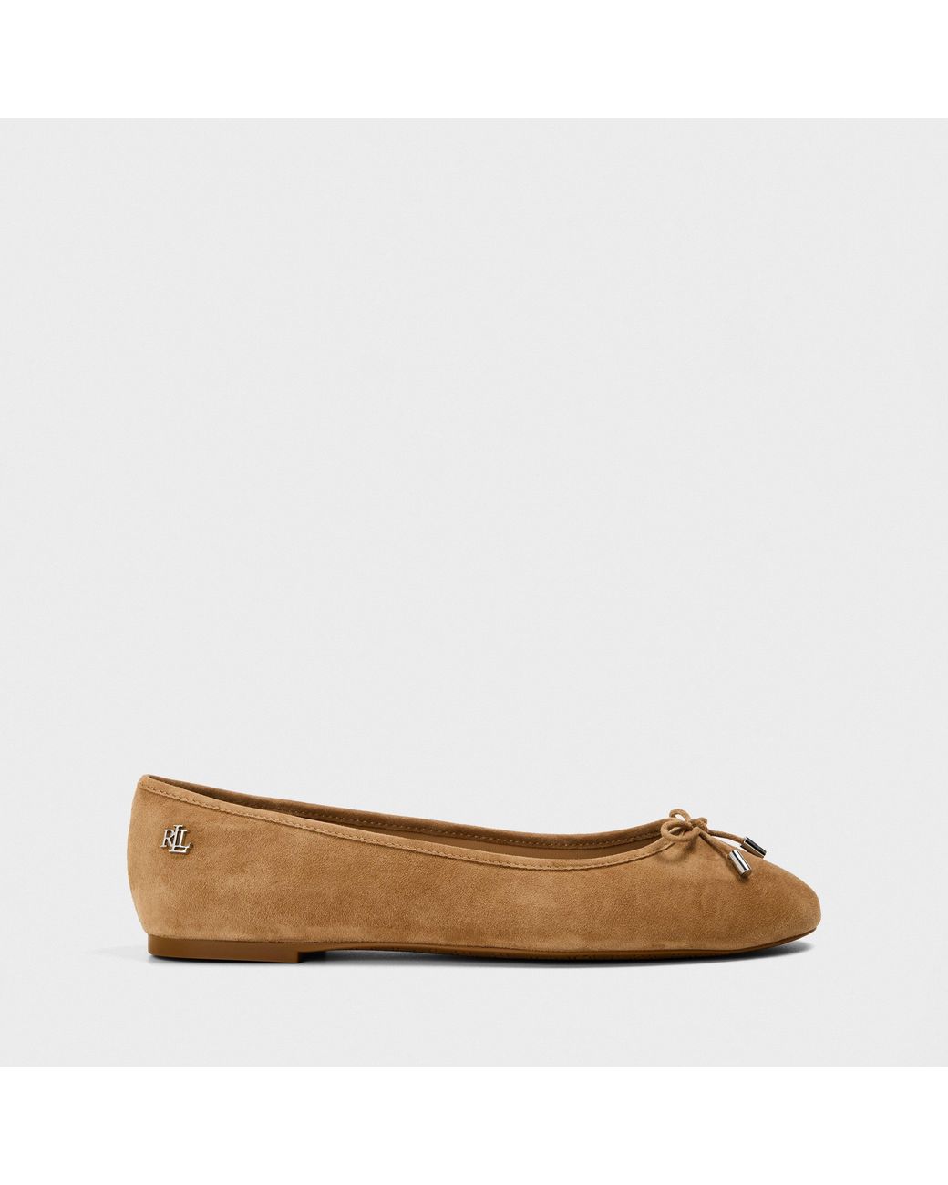 Ralph Lauren Brown Jayna Ballet Pumps
