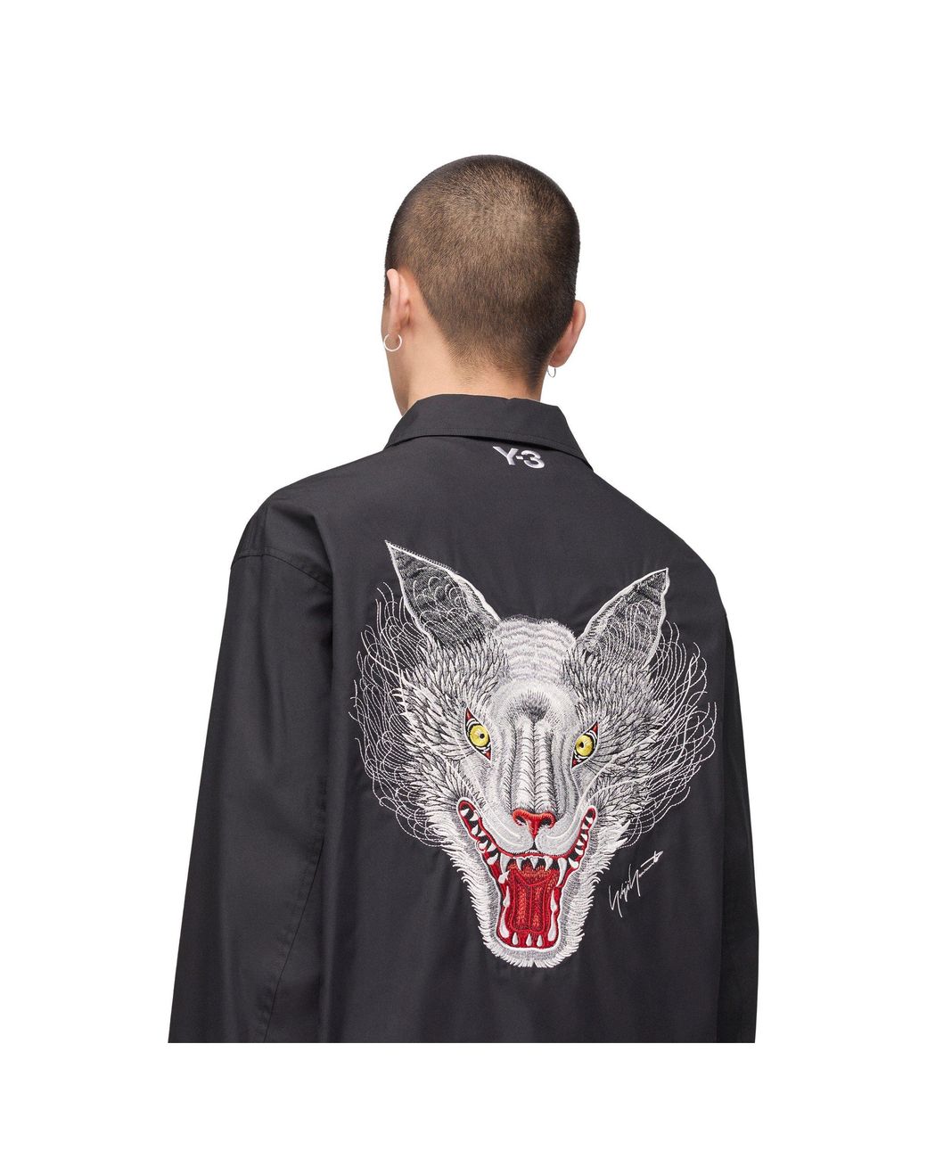 Y-3 Black Mercedes Wolf Jacket for men