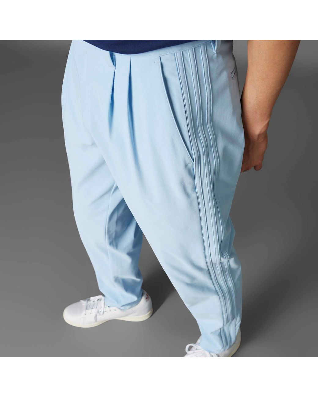 Adidas Blue F Pleat Golf Trousers for men
