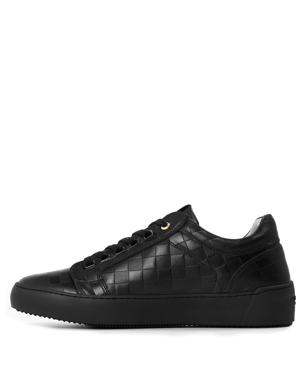 Android Homme Black Venice Leather Low-Top Trainers for men