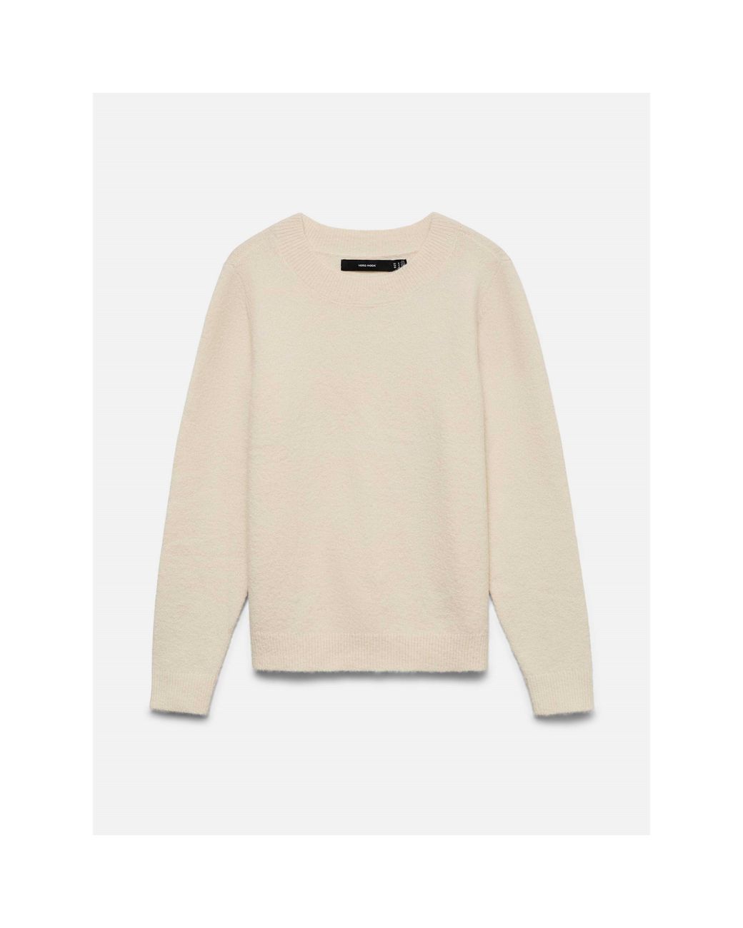 Vero Moda Natural Jack Emily Knitted Crew Neck Jumper