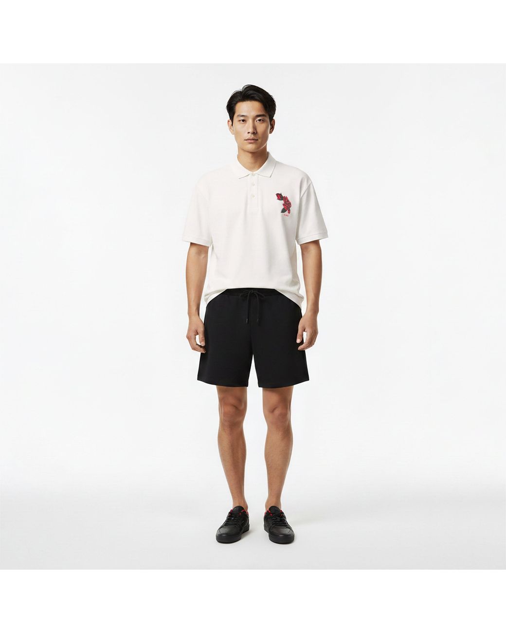 HUGO White Dardigo Short Sleeve Polo Shirt With Artwork Detail for men