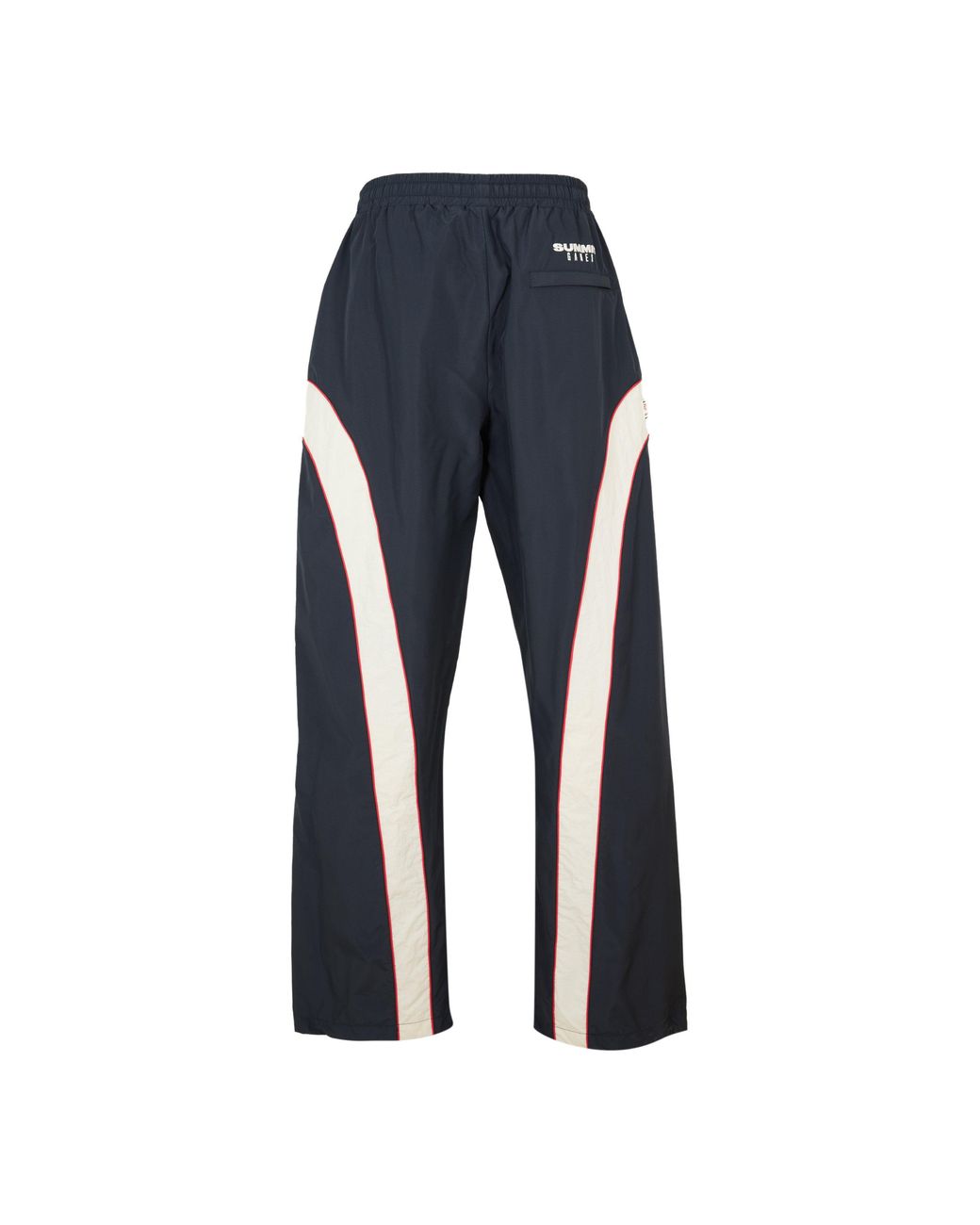 SUMMER GAMES Blue Contrast Track Open Hem Woven Tracksuit Jogger for men
