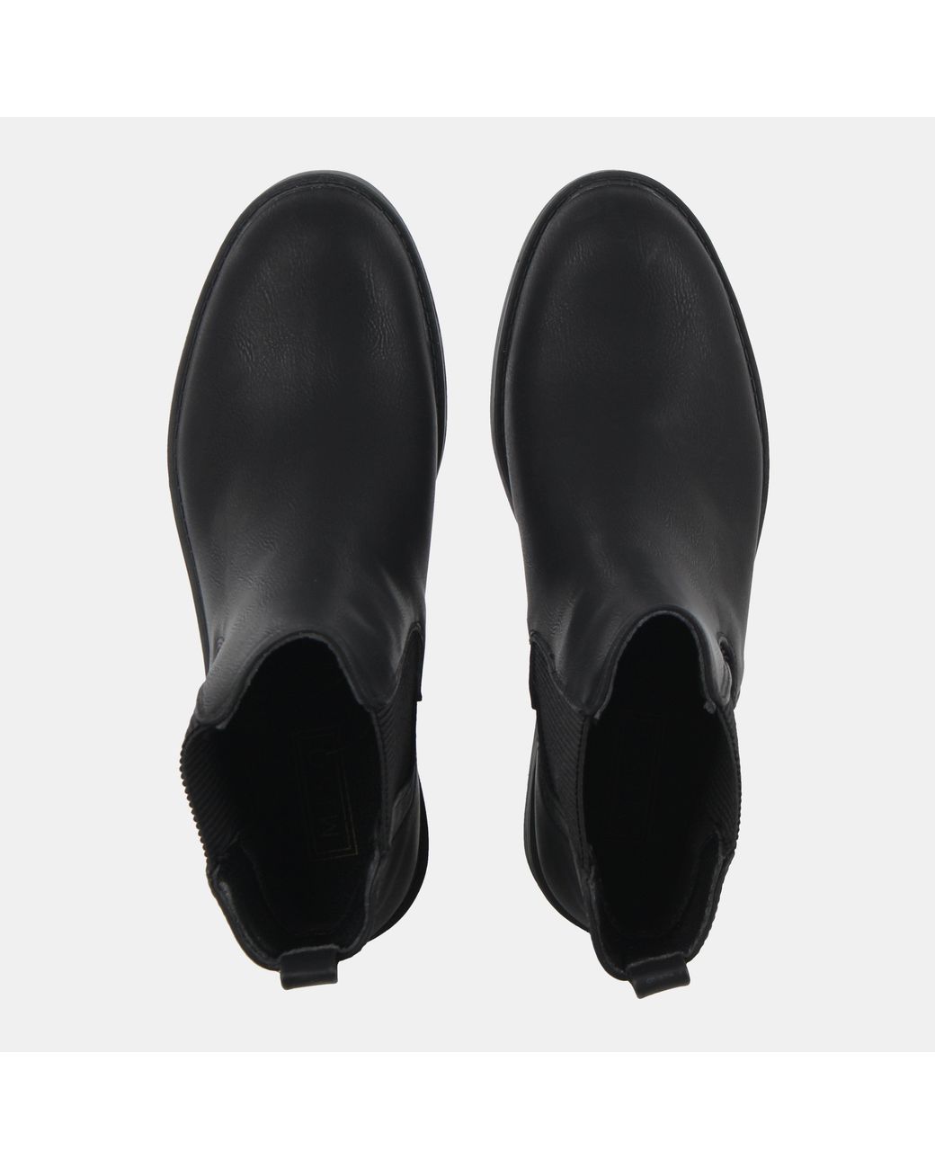Miso Black Flat Ankle Boots