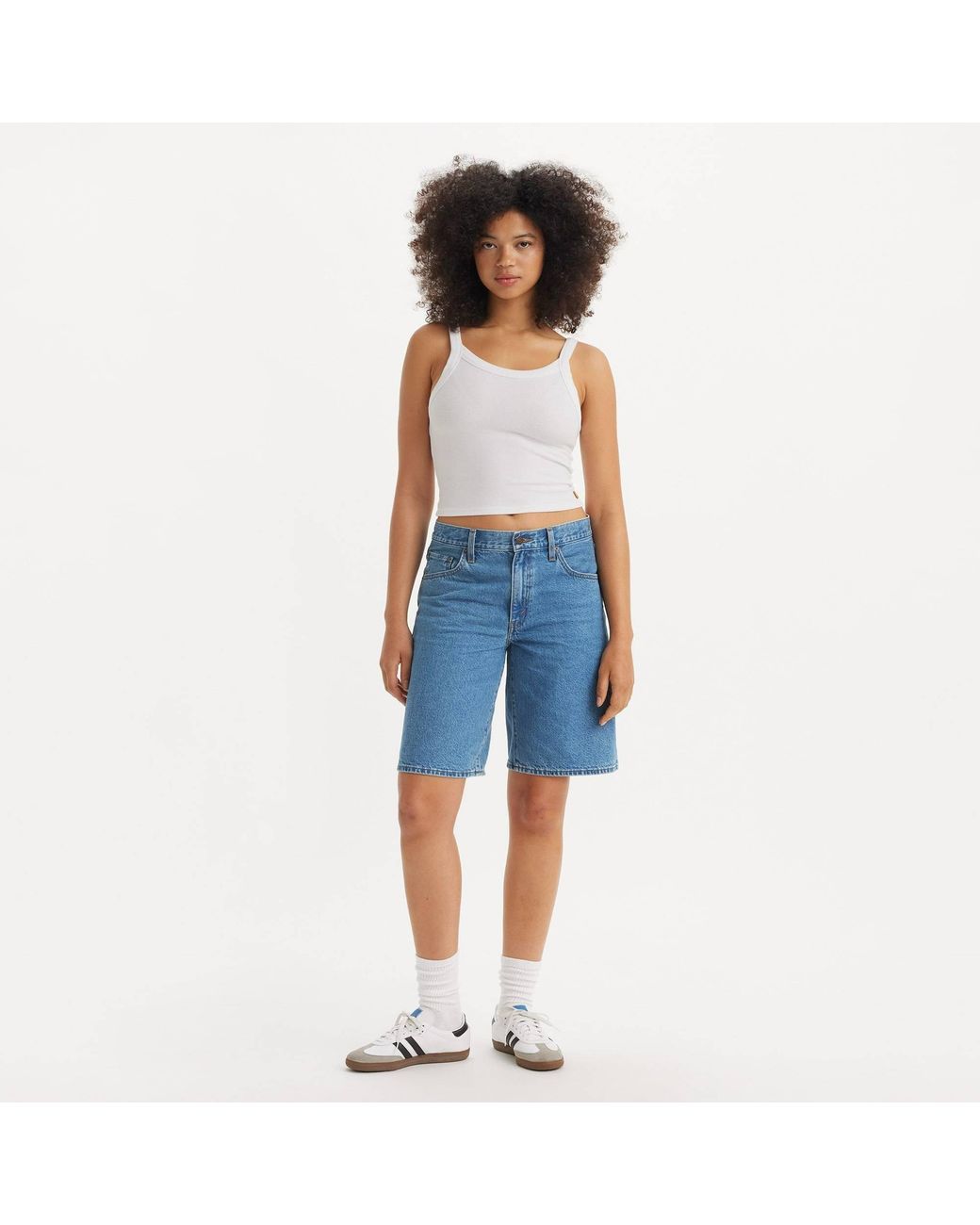 Levi's Blue Baggy Dad Jort Foolish Love