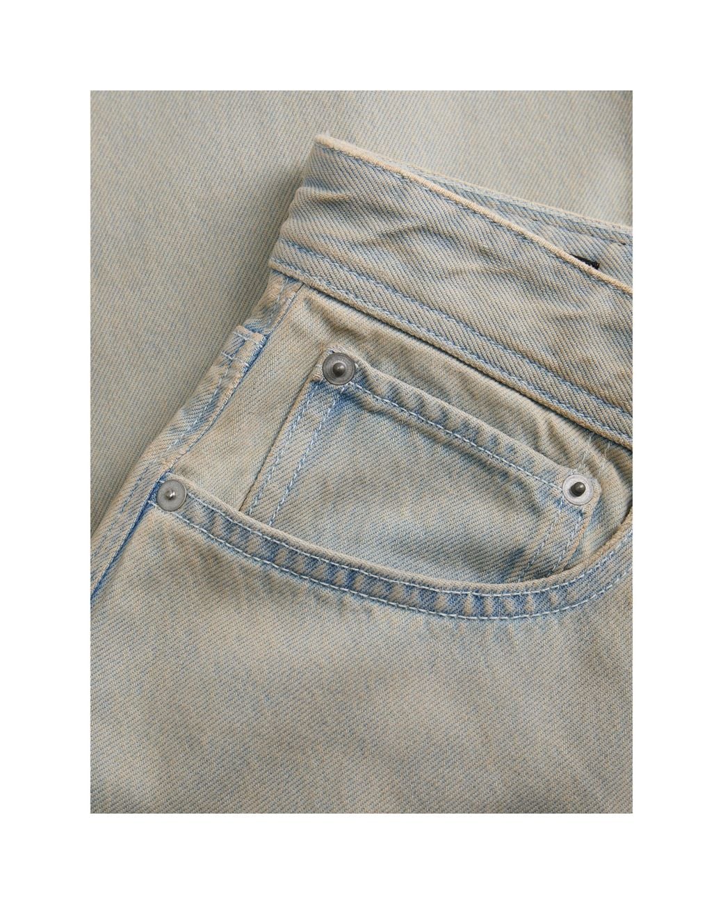 Jack & Jones Gray Ron Straight Leg Jeans for men