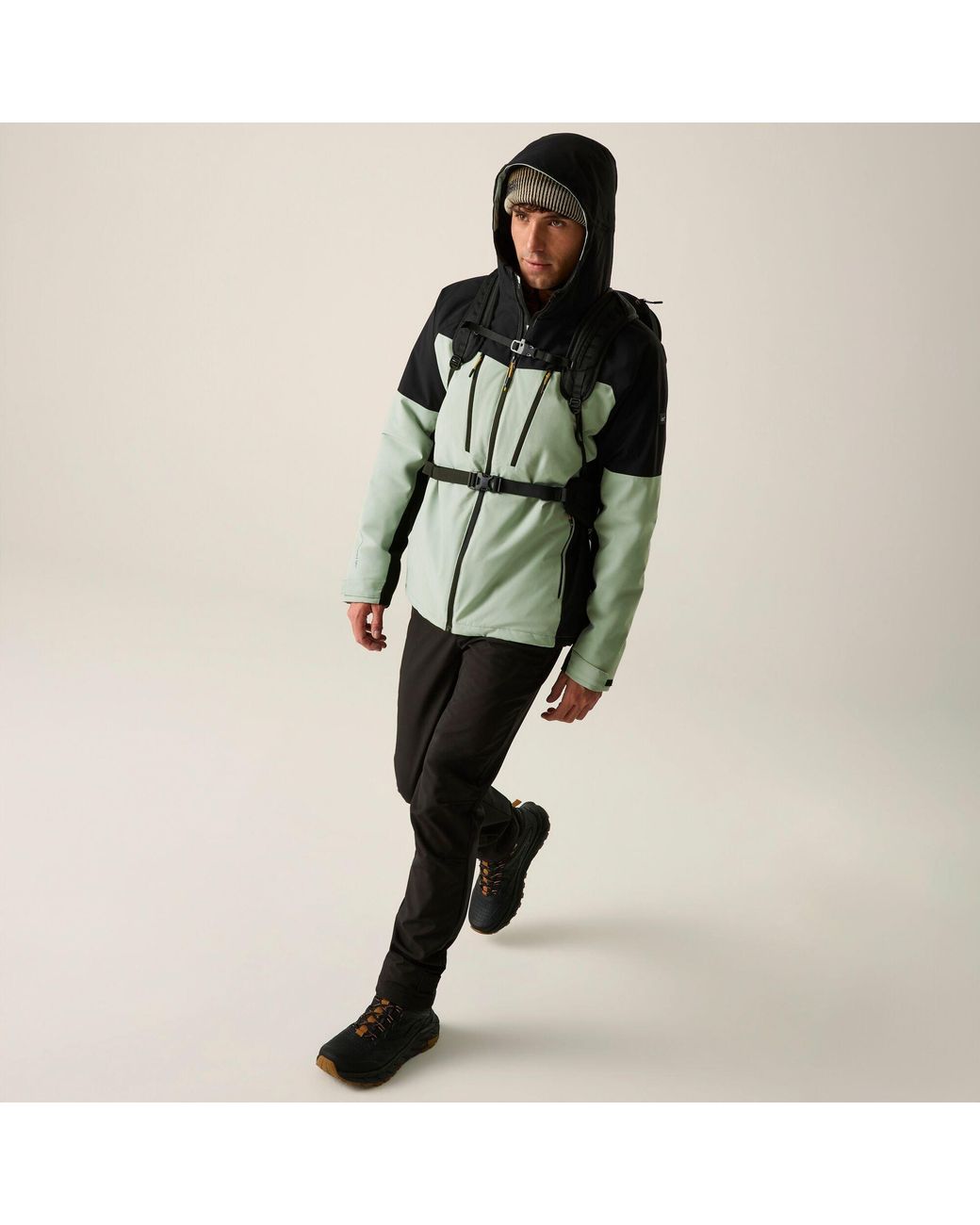 Regatta Green Highton Stretch Padded Waterproof Jacket for men