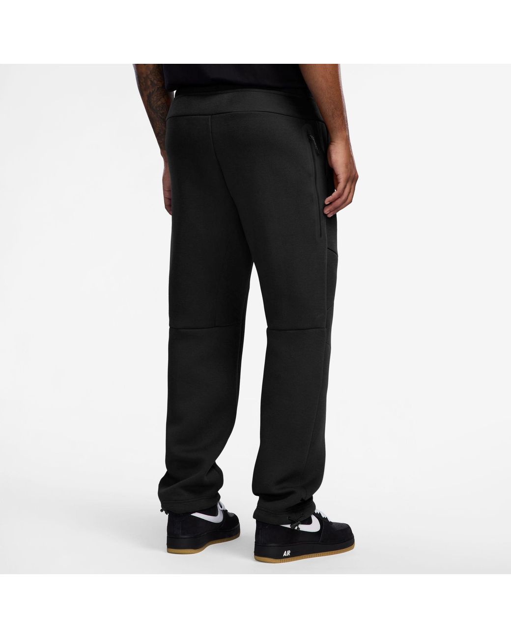 Nike Black Tech Fleece Cotton Relaxed-Fit Joggers for men