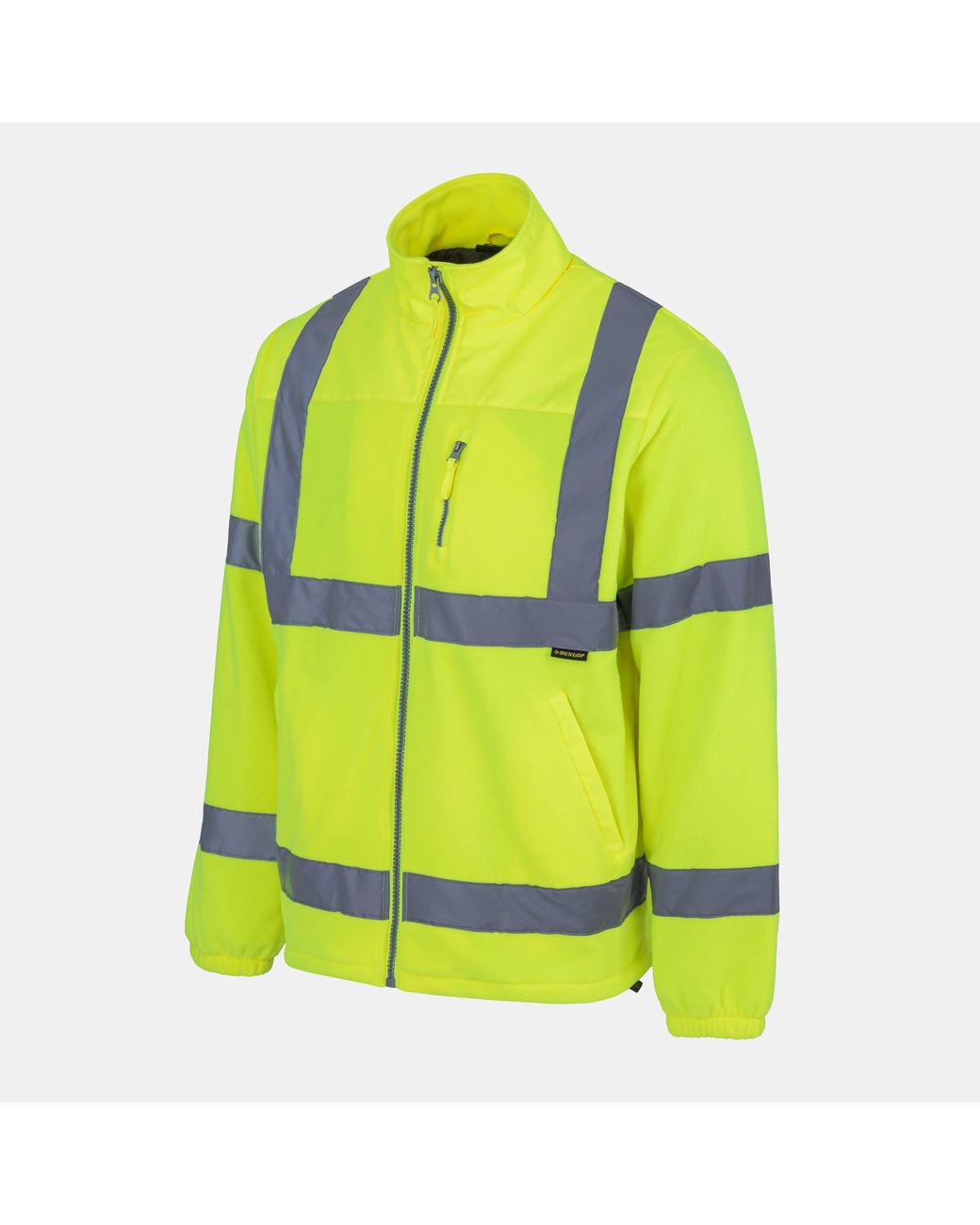 Dunlop Yellow Hi Vis Fleece Jacket for men