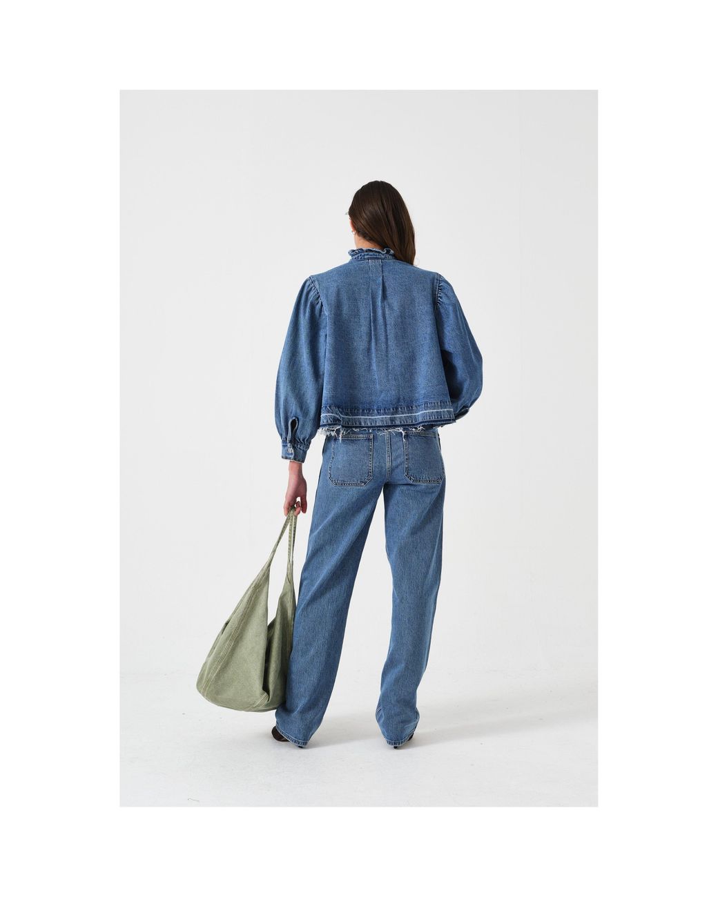 seventy + mochi Blue Ziggy Denim Jacket