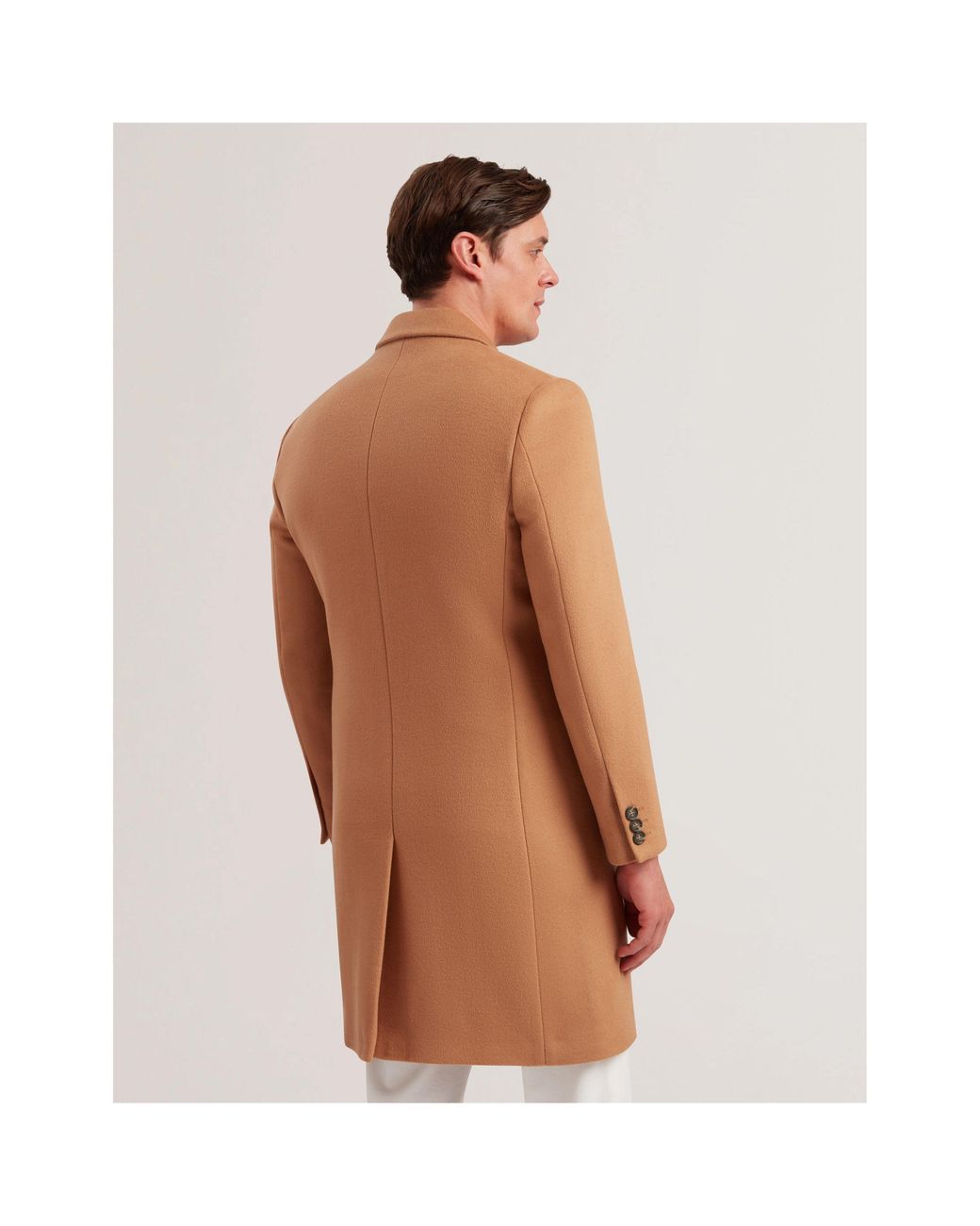 Ted Baker Brown City Overcoat for men