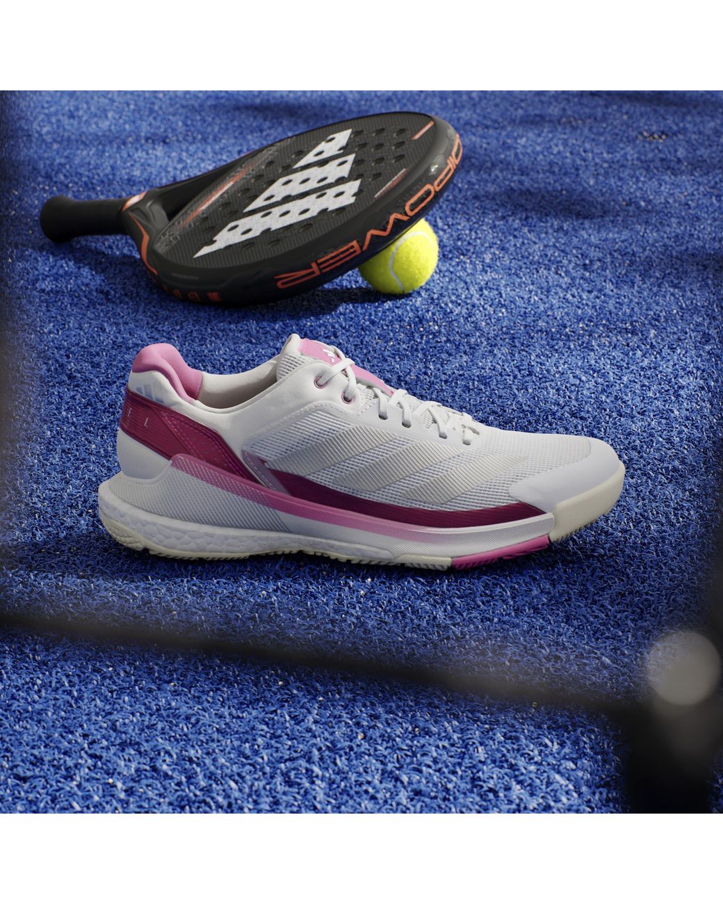 Adidas Purple Crazyquick Boost Padel Shoes