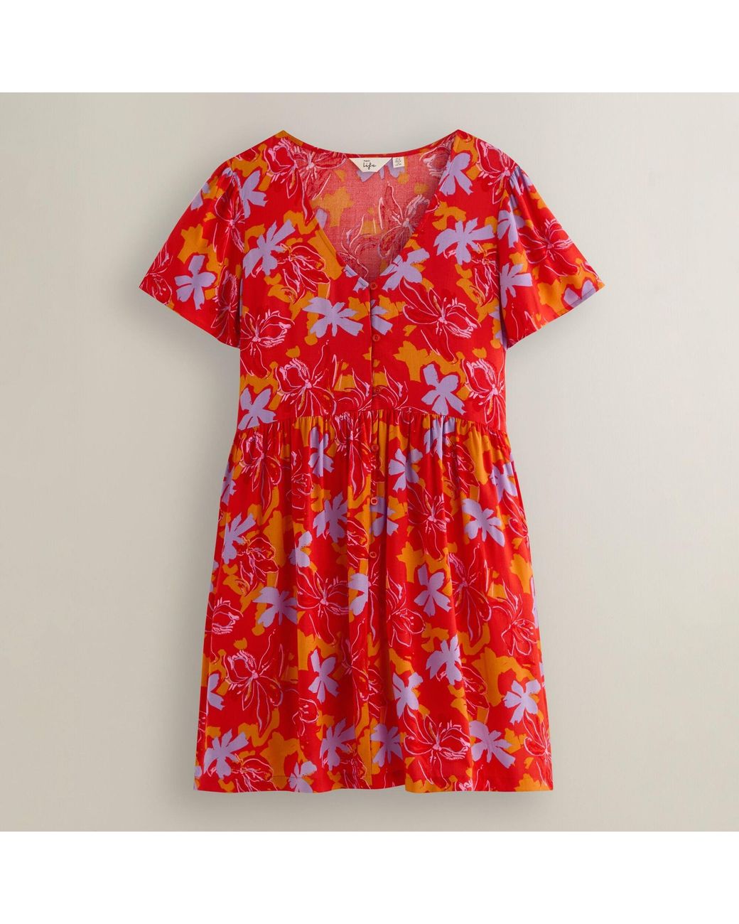 Regatta Red Tarida Cotton Mini Dress